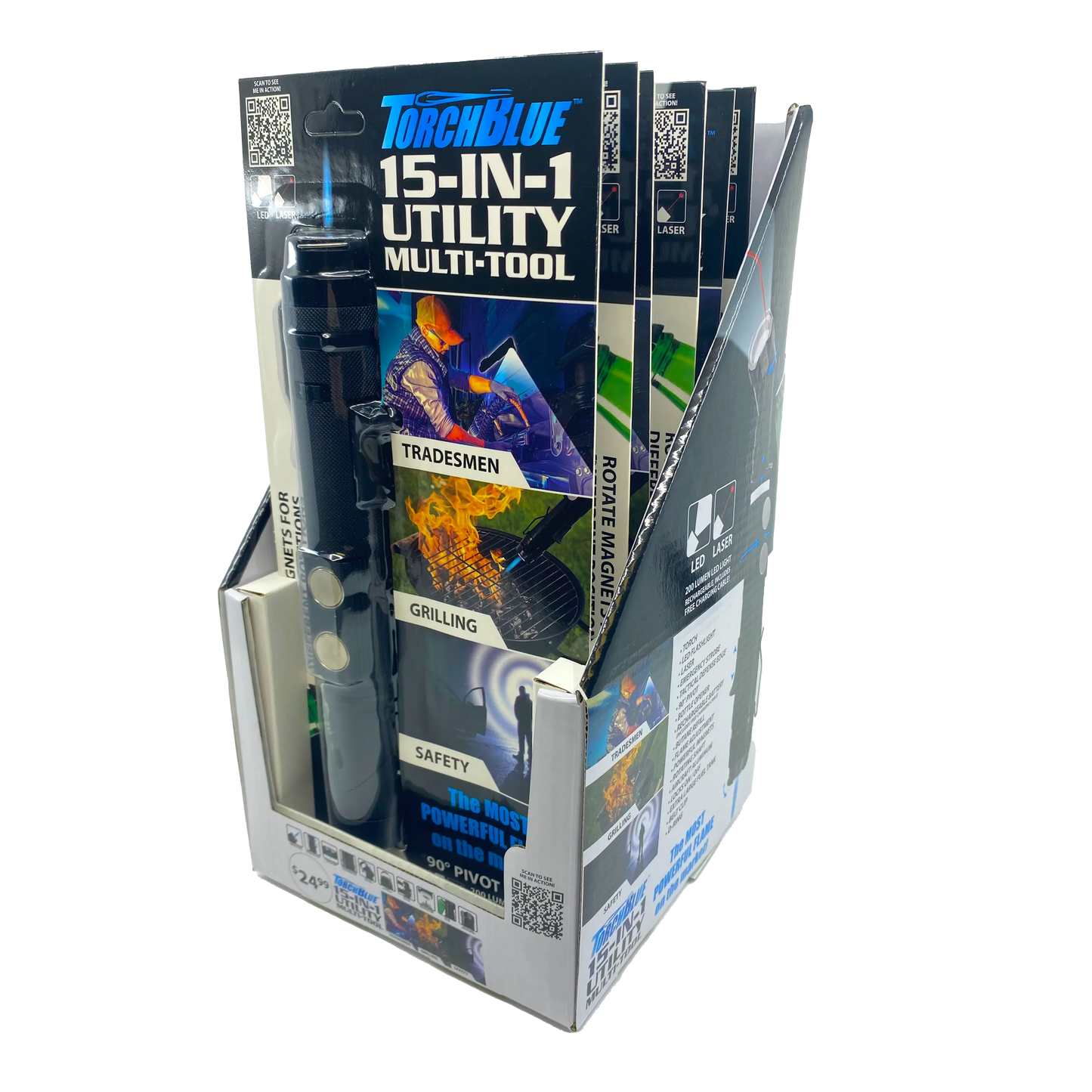 Grilling Center Assortment Floor Display - 71 Pieces Per Retail Ready Display 88403 TORCH BLUE