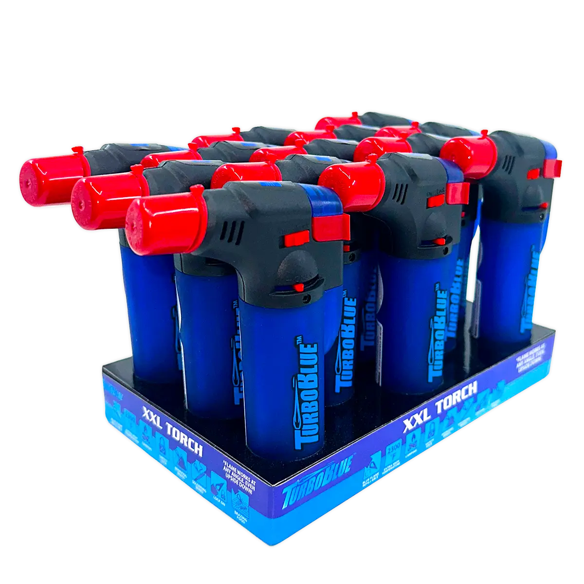 XXL Torch Lighter - 13 Pieces Per Retail Ready Display 40323 TORCH BLUE