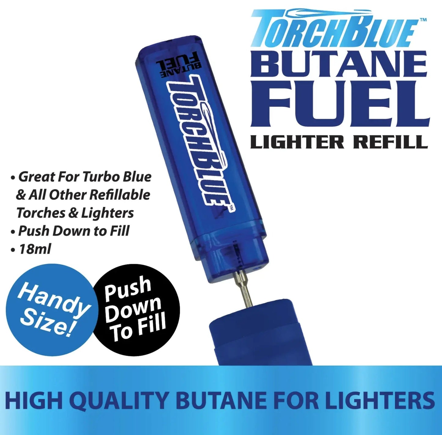 Pivot Head Dual Torch Lighter with Butane Refill Blister Pack - 12 Sets Per Pack 41535 TORCH BLUE