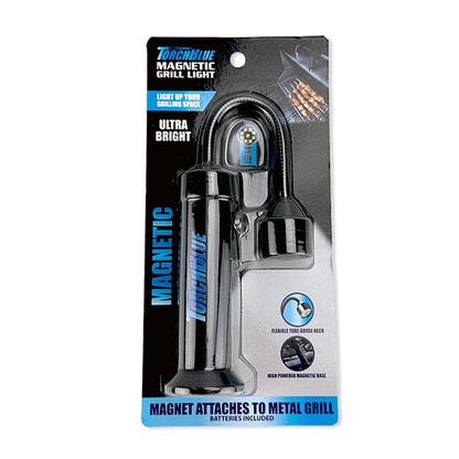 Grill LED Flashlight Matte Finish with Magnetic Stand - 6 Pieces Per Retail Ready Display 24969