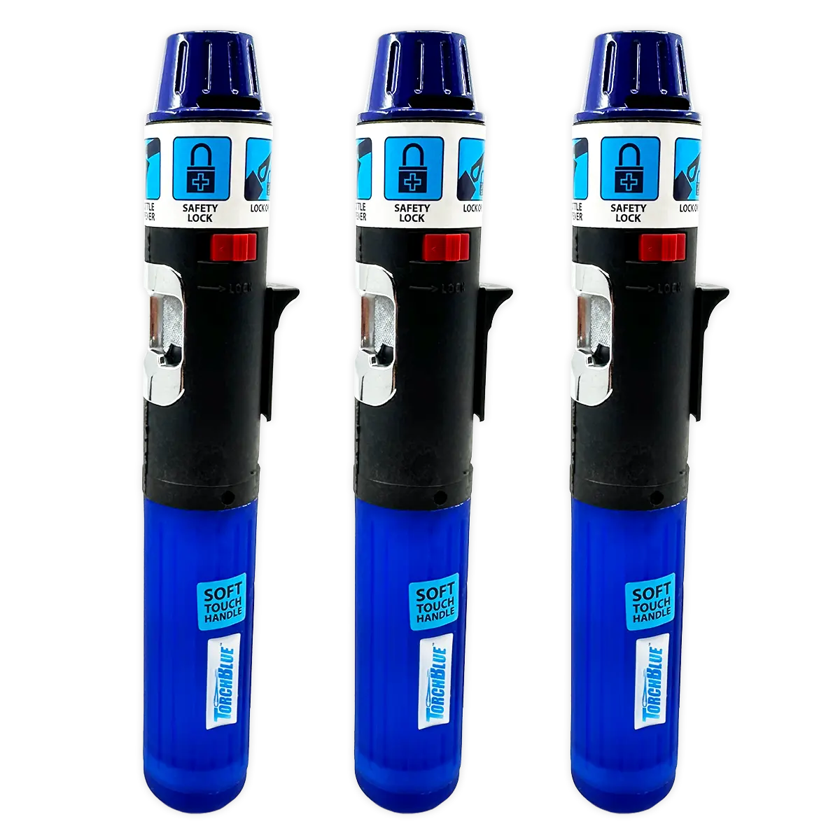 Torch Stick Lighter with Bottle Opener - 3 Pieces Per Pack 002825 TORCH BLUE