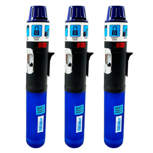 Torch Stick Lighter with Bottle Opener - 3 Pieces Per Pack 002825 TORCH BLUE