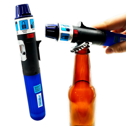 Torch Stick Lighter with Bottle Opener - 3 Pieces Per Pack 002825 TORCH BLUE