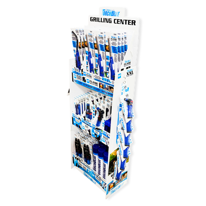 Grilling Center Assortment Floor Display - 81 Pieces Per Retail Ready Display 88444 TORCH BLUE
