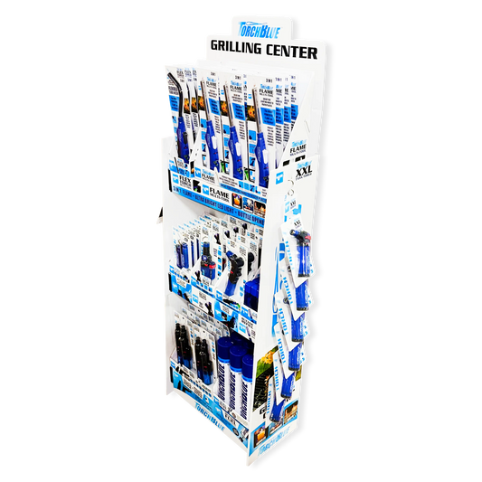 Grilling Center Assortment Floor Display - 81 Pieces Per Retail Ready Display 88444 TORCH BLUE