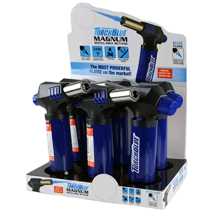 Magnum XXL Torch Lighter - 6 Pieces Per Retail Ready Display 20409 TORCH BLUE