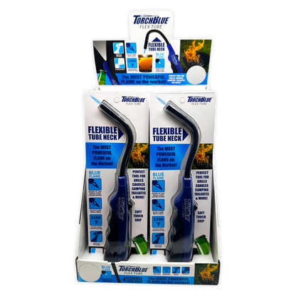 Utility Torch Flexible Head Lighter with Bottle Opener- 12 Pieces Per Retail Ready Display 21789 TORCH BLUE