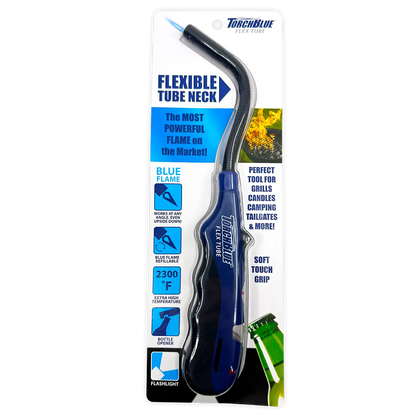Utility Torch Flexible Head Lighter with Bottle Opener- 12 Pieces Per Retail Ready Display 21789 TORCH BLUE