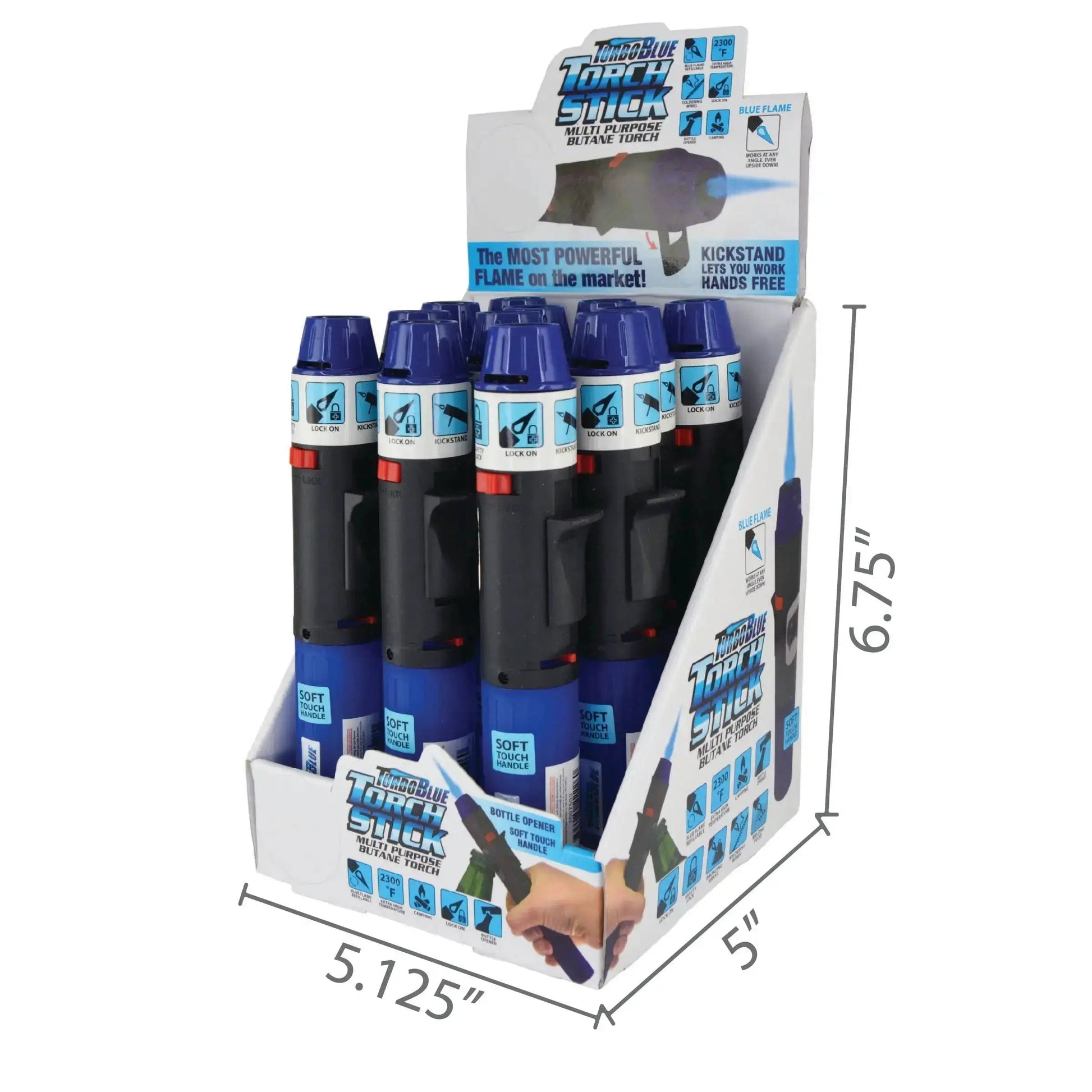 Torch Tower Ð 3 Tier Countertop Assortment - 49 Pieces Per Retail Ready Display 88670 TORCH BLUE