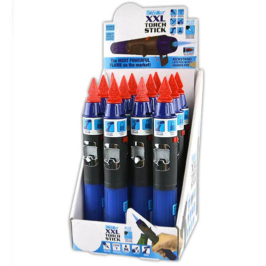 Torch Stick Lighter with Bottle Opener  - 12 Pieces Per Retail Ready Display 22226 TORCH BLUE