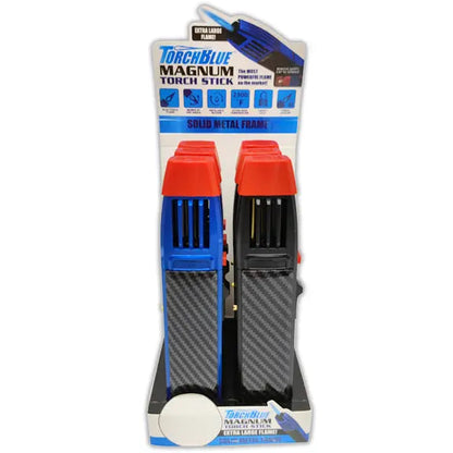 Zinc Torch Stick Lighter - 6 Pieces Per Retail Ready Display 23166 TORCH BLUE
