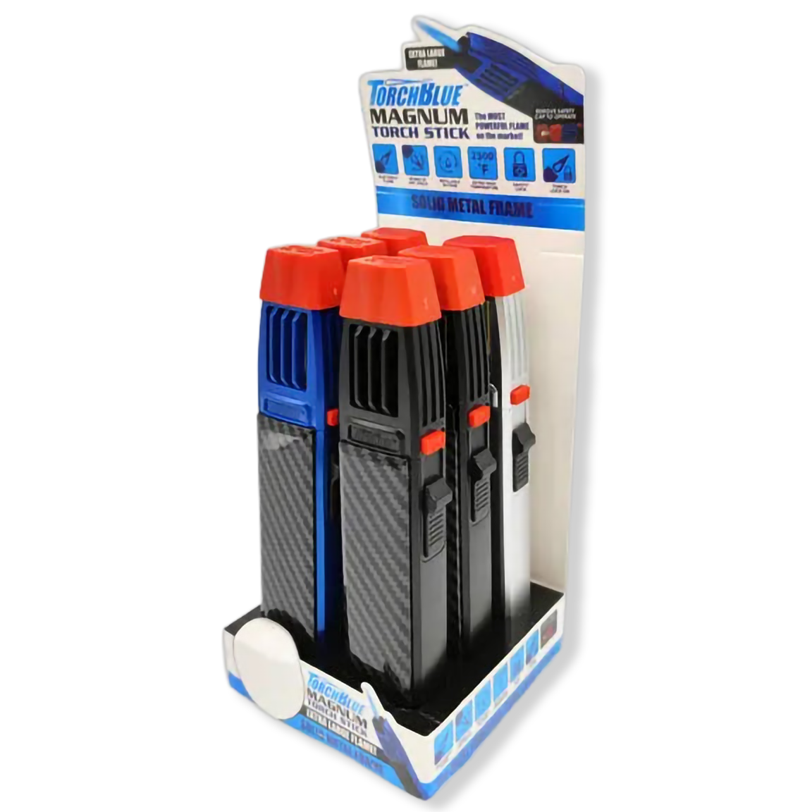 Zinc Torch Stick Lighter - 6 Pieces Per Retail Ready Display 23166