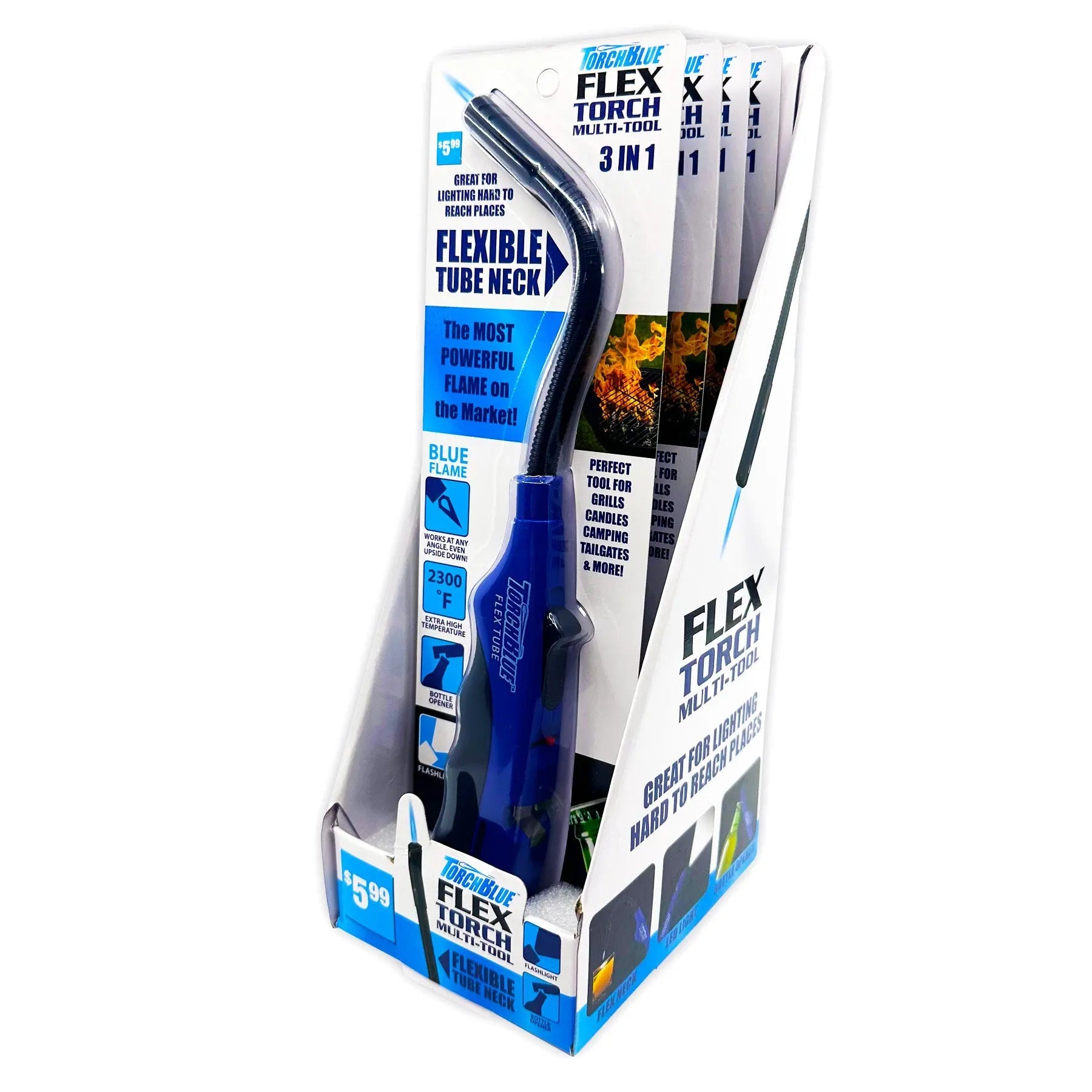 Grilling Center Assortment Floor Display - 81 Pieces Per Retail Ready Display 88444 TORCH BLUE