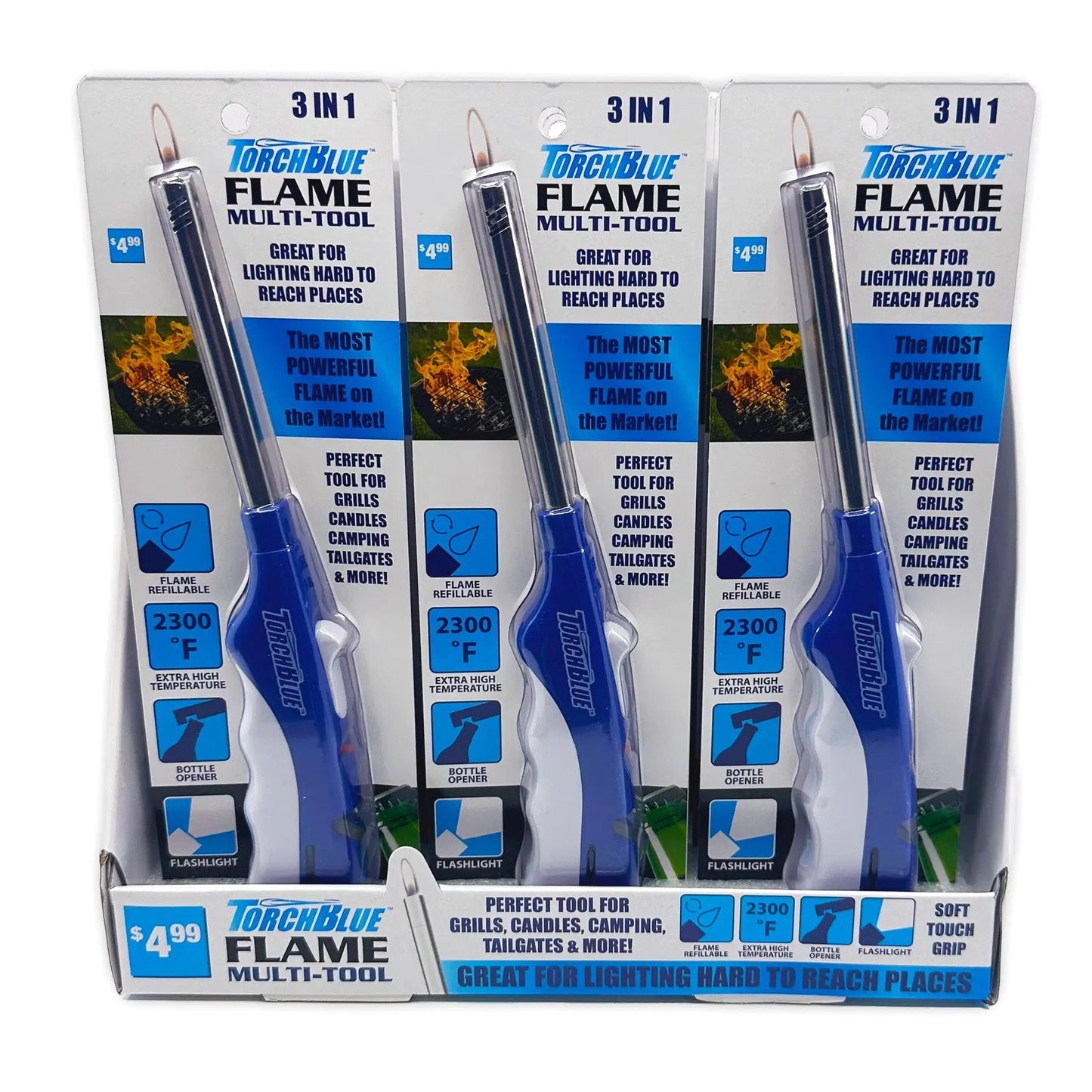 Grilling Center Assortment Floor Display - 81 Pieces Per Retail Ready Display 88444 TORCH BLUE