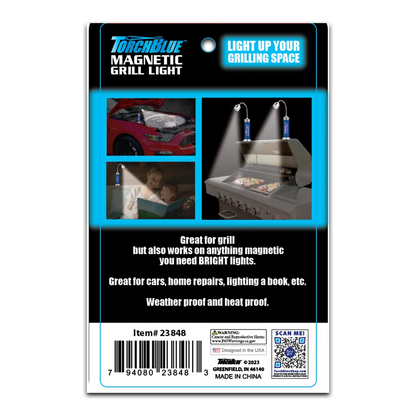 LED Grill Light with Magnetic Stand - 6 Pieces Per Retail Ready Display 23848 TORCH BLUE