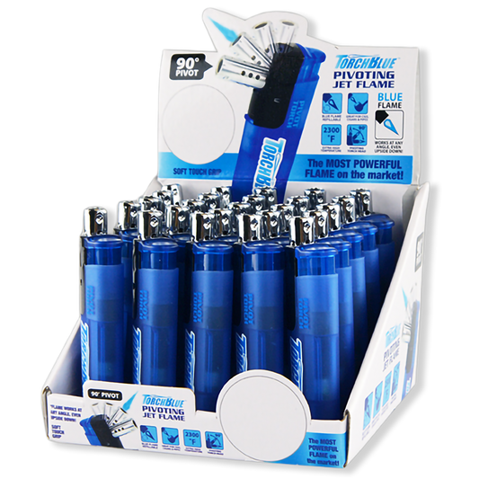 Pivot Head Torch Lighter-  25 Pieces Per Retail Ready Display 23881