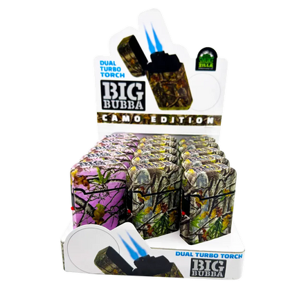Camo Torch Tower Ð 3 Tier Metal Countertop Assortment - 39 Pieces Per Retail Ready Display 88671 TORCH BLUE