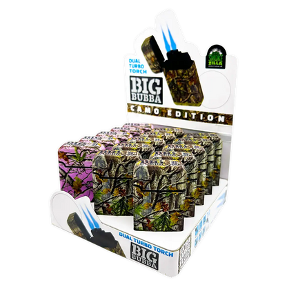 Camo Torch Tower Ð 3 Tier Metal Countertop Assortment - 39 Pieces Per Retail Ready Display 88671 TORCH BLUE