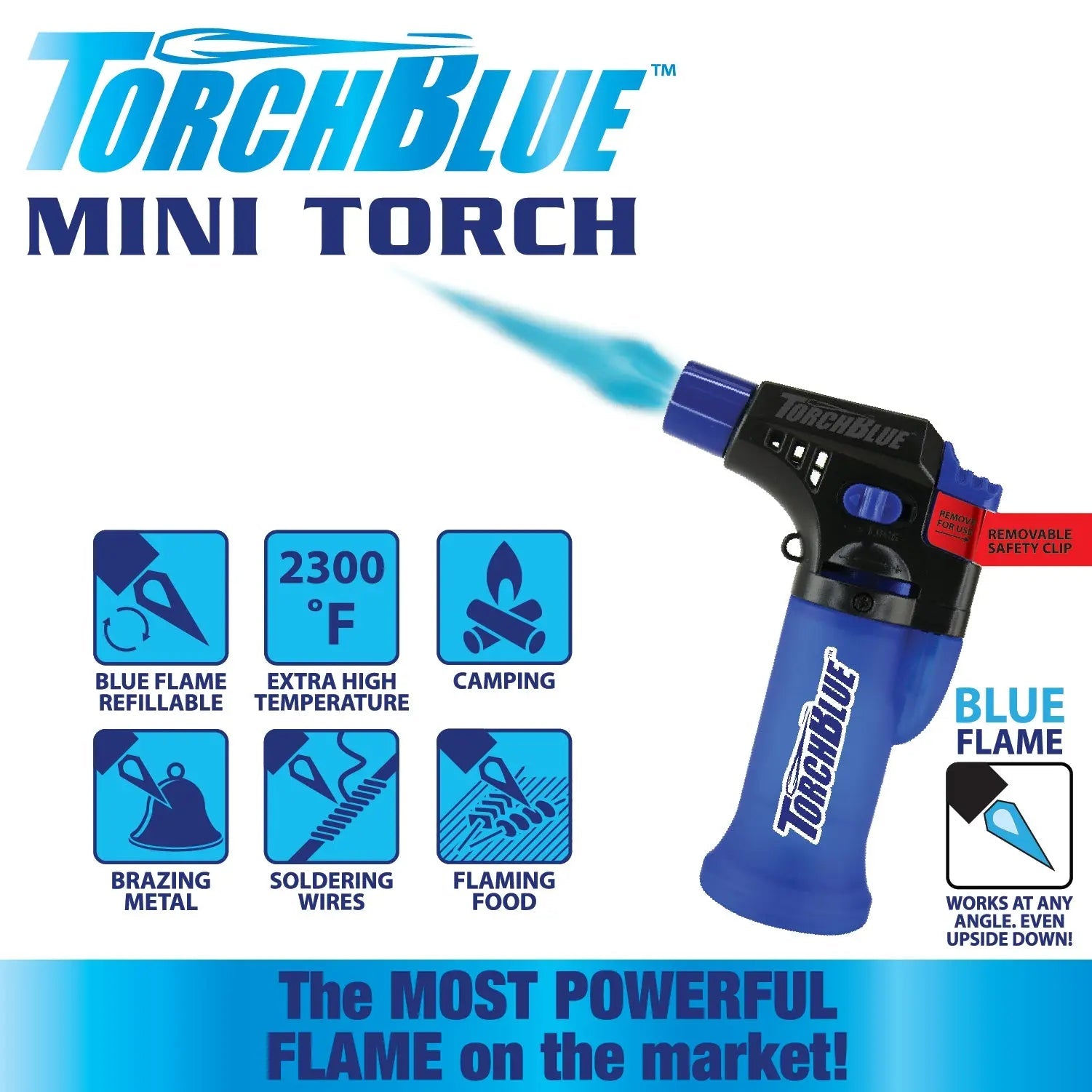 Mini Torch Lighter - 12 Pieces Per Retail Ready Display 24004 TORCH BLUE
