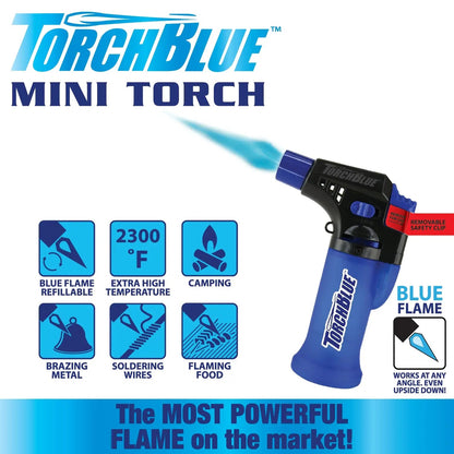 Mini Torch Lighter - 12 Pieces Per Retail Ready Display 24004 TORCH BLUE