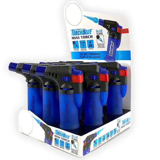 Mini Torch Lighter - 12 Pieces Per Retail Ready Display 24004 TORCH BLUE