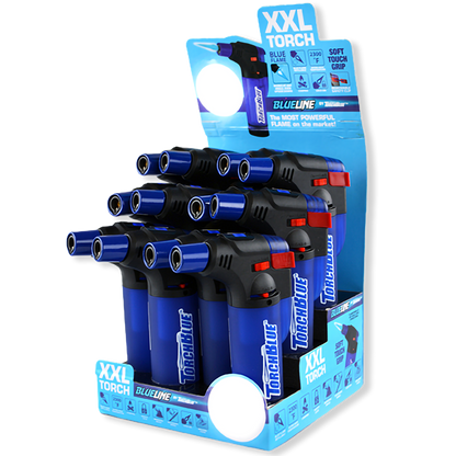 Blue Line XXL Torch Lighter - 12 Pieces Per Retail Ready Display 24833