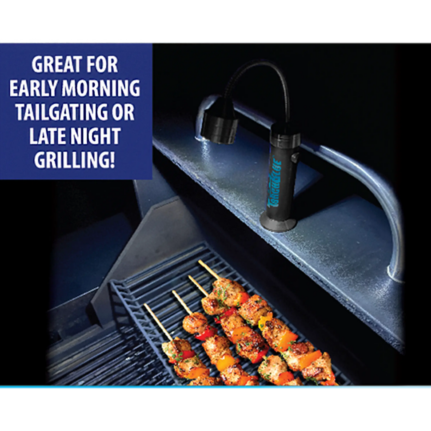 Grill LED Flashlight Matte Finish with Magnetic Stand - 6 Pieces Per Retail Ready Display 24969 TORCH BLUE