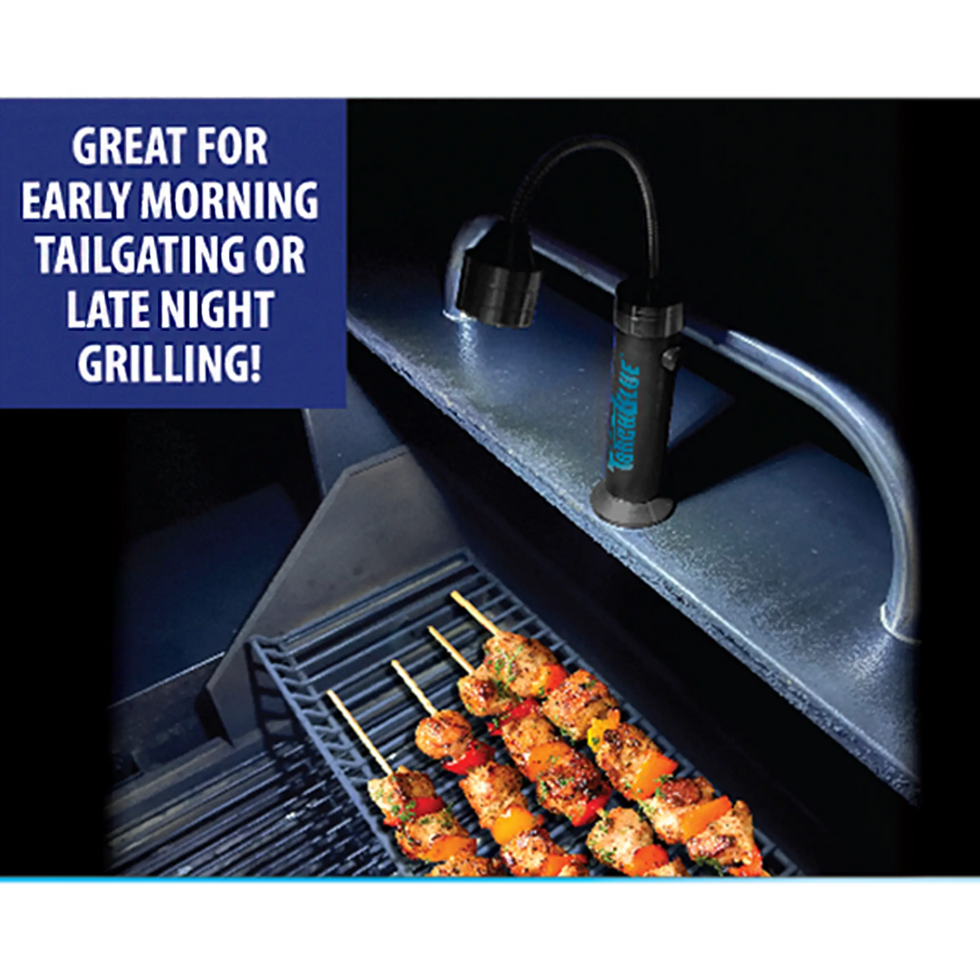 Grill LED Flashlight Matte Finish with Magnetic Stand - 6 Pieces Per Retail Ready Display 24969 TORCH BLUE