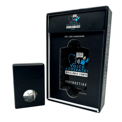 Voice Activated Flip Top Lighter - 6 Pieces Per Retail Ready Display 25288 TORCH BLUE