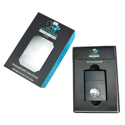 Voice Activated Flip Top Lighter - 6 Pieces Per Retail Ready Display 25288 TORCH BLUE