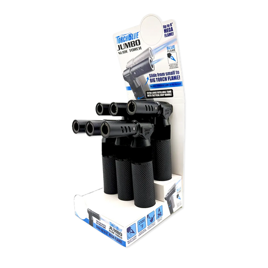 Jumbo Slide Torch Lighter - 6 Pieces Per Retail Ready Display 25772