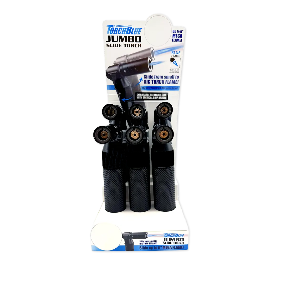 Jumbo Slide Torch Lighter - 6 Pieces Per Retail Ready Display 25772