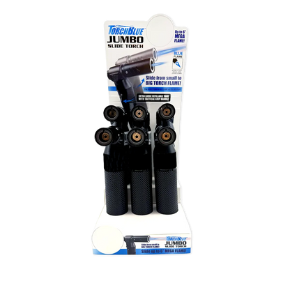 Jumbo Slide Torch Lighter - 6 Pieces Per Retail Ready Display 25772