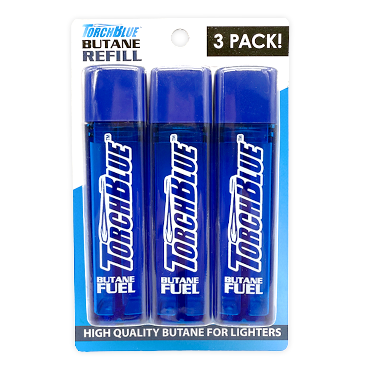 18ML Butane Refill 3 pack - 18 Pieces Per Retail Ready Display 26227