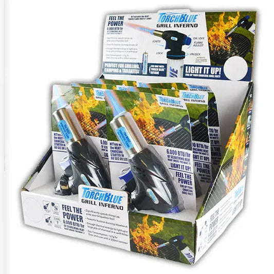 Grill Inferno Torch Head - 6 Pieces Per Retail Ready Display 27808 TORCH BLUE