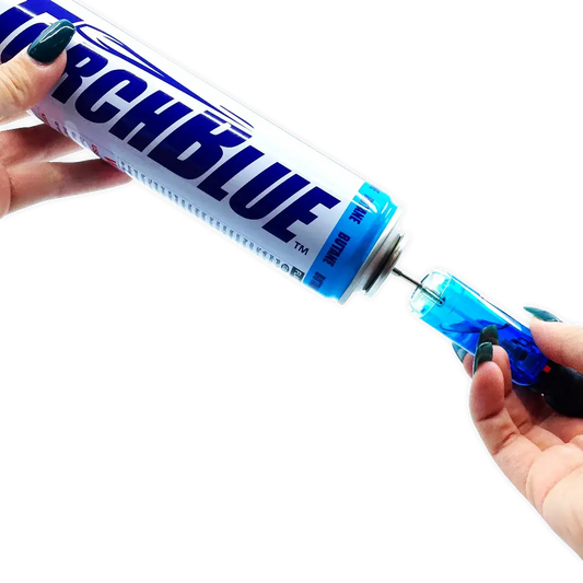 300ML Bulk Torch Blue Butane Refill - 8 Pieces Per Retail Ready Display 41737 TORCH BLUE