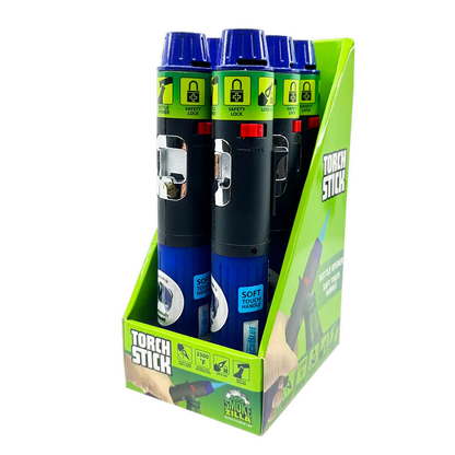 Torch Stick Lighter with Bottle Opener - 6 Pieces Per Retail Ready Display 40303 TORCH BLUE