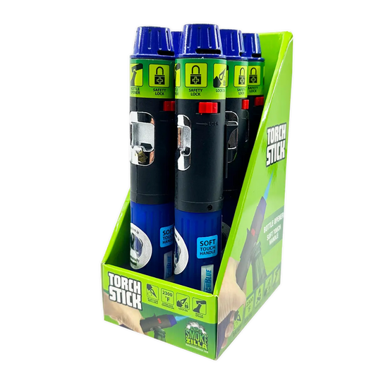 Torch Stick Lighter with Bottle Opener - 6 Pieces Per Retail Ready Display 40303 TORCH BLUE