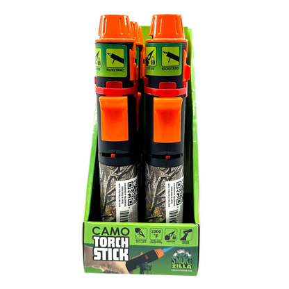 Camo Torch Stick Lighter- 6 Pieces Per Retail Ready Display 40304 TORCH BLUE