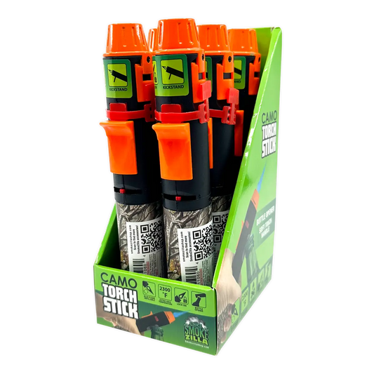 Camo Torch Stick Lighter- 6 Pieces Per Retail Ready Display 40304 TORCH BLUE