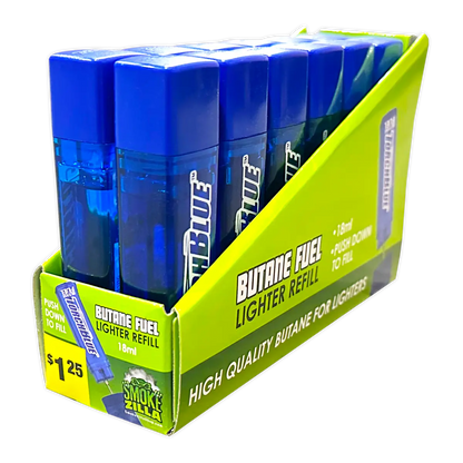 18ML Bulk Torch Blue Butane Refill - 12 Pieces Per Retail Ready Display 40311 TORCH BLUE