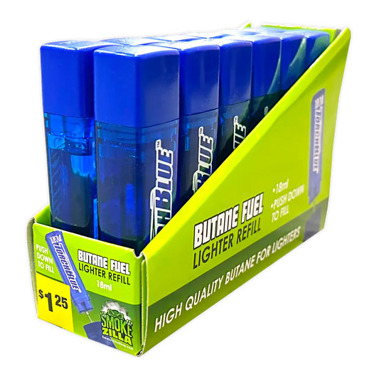 18ML Bulk Torch Blue Butane Refill - 12 Pieces Per Retail Ready Display 40311 TORCH BLUE
