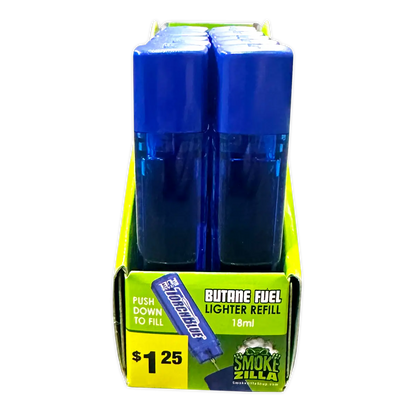 18ML Bulk Torch Blue Butane Refill - 12 Pieces Per Retail Ready Display 40311 TORCH BLUE