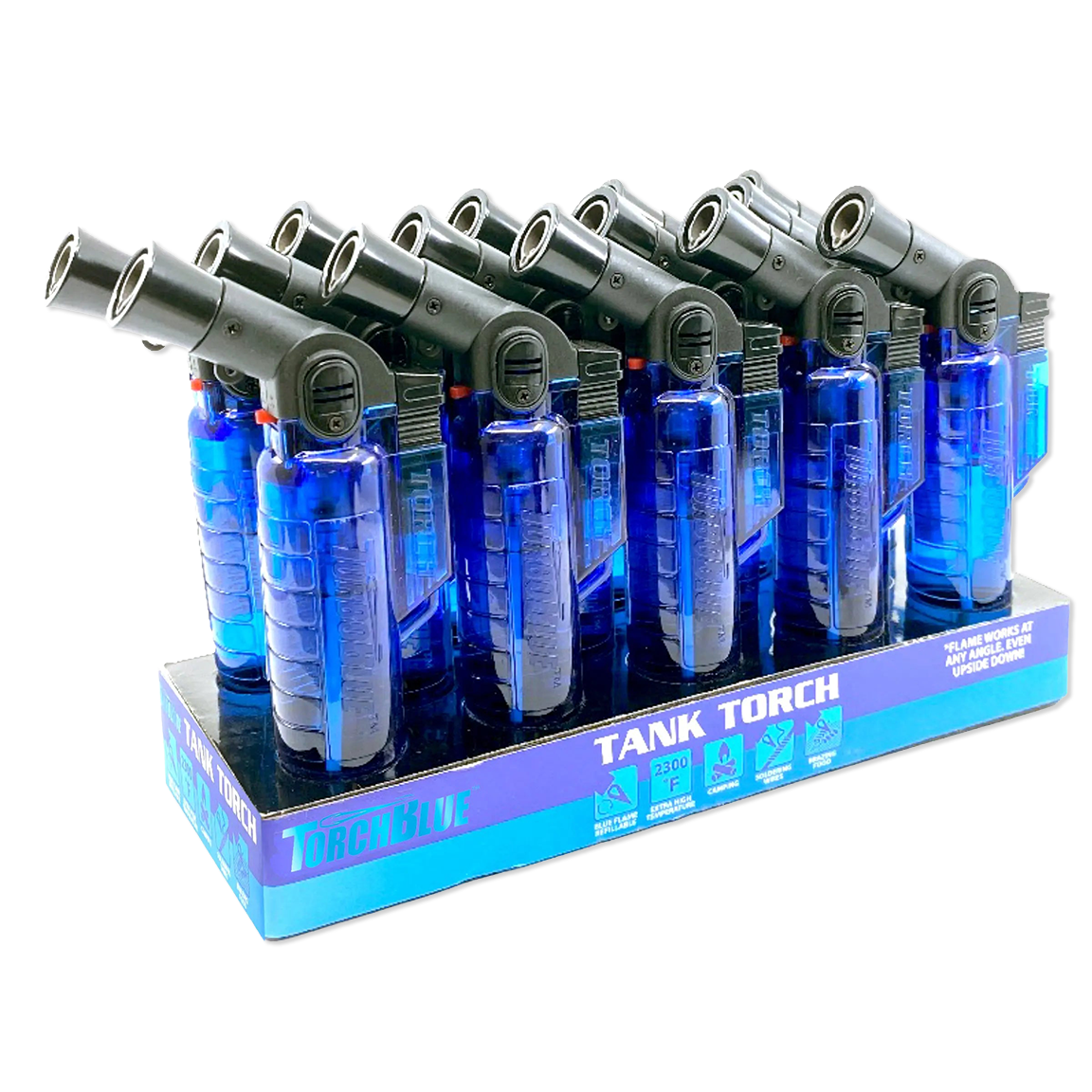 Large Tank Torch Lighter - 14 Pieces Per Retail Ready Display 40322