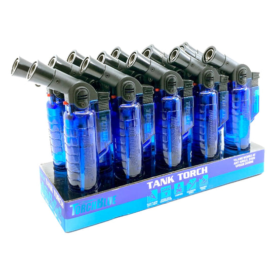 Large Tank XXL Torch Lighter - 14 Pieces Per Retail Ready Display 40322 TORCH BLUE