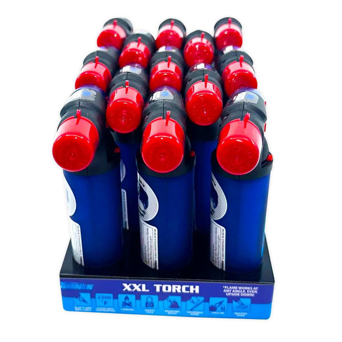 XXL Torch Lighter - 13 Pieces Per Retail Ready Display 40323 TORCH BLUE