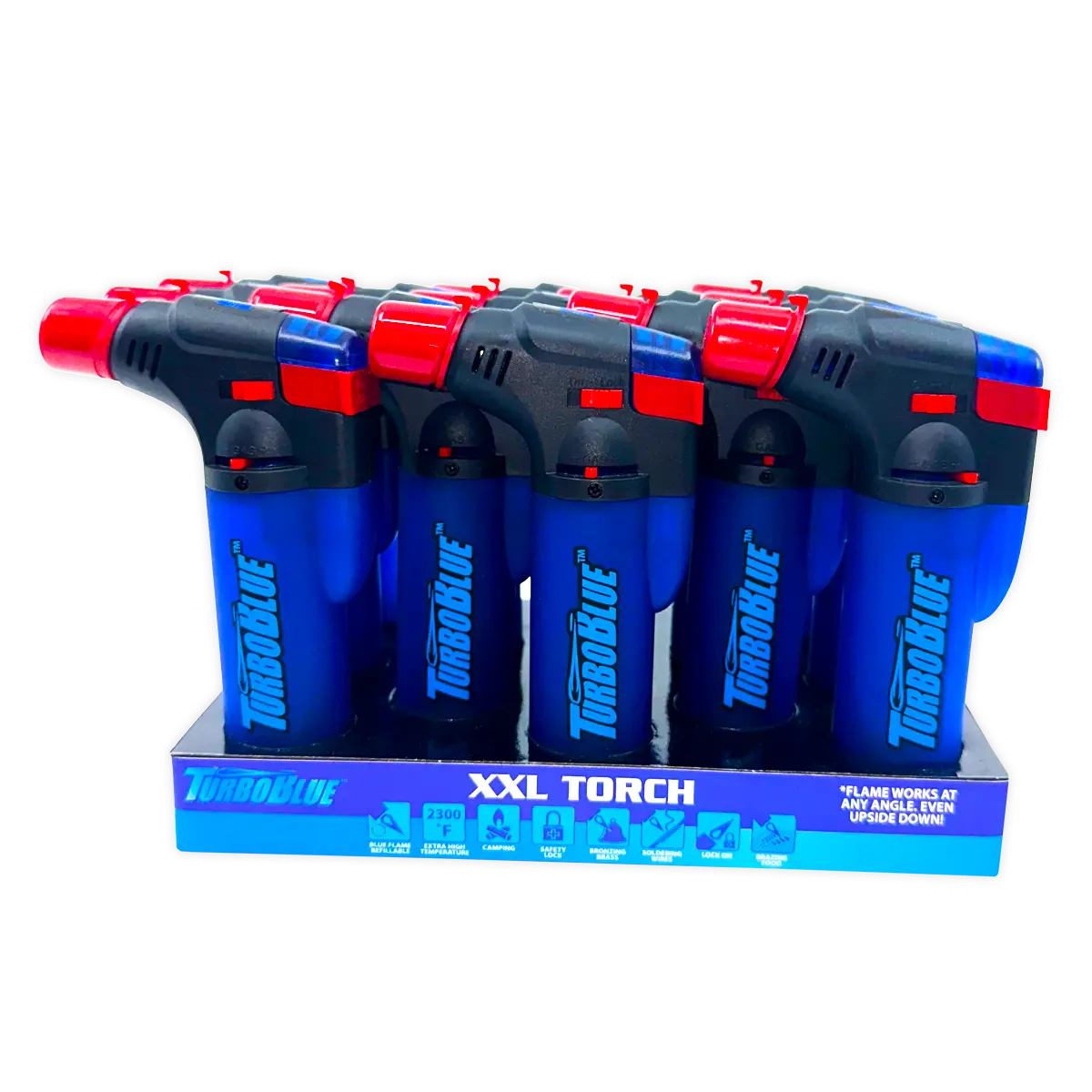 XXL Torch Lighter - 13 Pieces Per Retail Ready Display 40323 TORCH BLUE