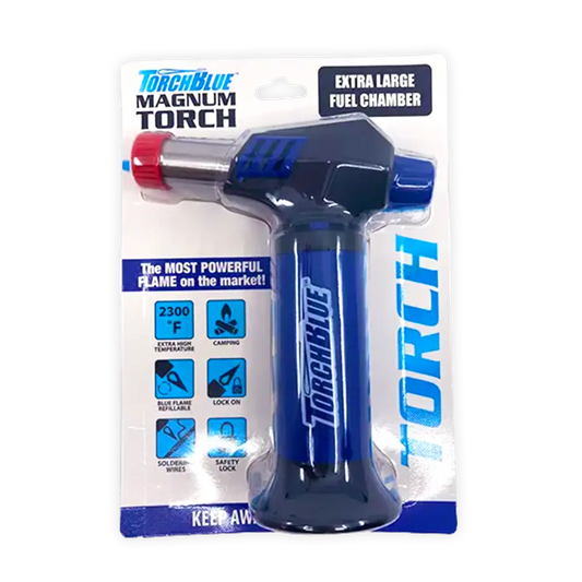 Magnum XXL Torch Lighter in Blister Pack - 6 Pieces Per Pack 40351 TORCH BLUE