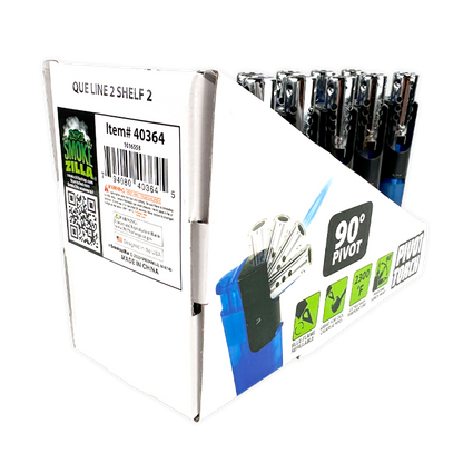 Pivot Head Torch Lighter - 12 Pieces Per Retail Ready Display 40364 TORCH BLUE