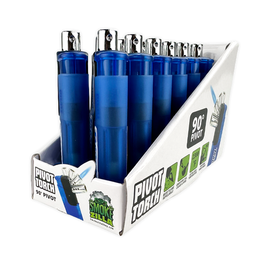 Pivot Head Torch Lighter - 12 Pieces Per Retail Ready Display 40364 TORCH BLUE